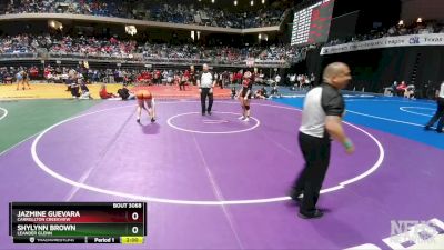 5A 152 lbs Champ. Round 1 - Jazmine Guevara, Carrollton Creekview vs Shylynn Brown, Leander Glenn