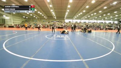 145 lbs Round Of 32 - Aaron Campbell, GA vs John Childs, OH