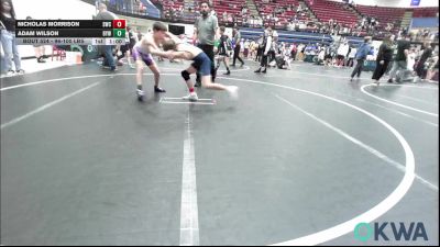 96-100 lbs Consi Of 8 #2 - Nicholas Morrison, Scots Wrestling Club vs Adam Wilson, Bristow Elementary Wrestling Club