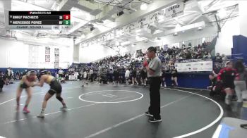 105 lbs Champ. Round 1 - Mercedes Perez, Moreno Valley vs Emily Pacheco, Sunny Hills
