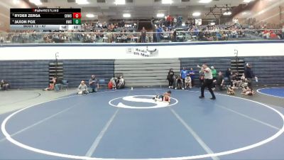 47 lbs Quarterfinal - Ryder Zerga, Challis Blackheart Wrestling Club vs Jaxon Fox, Hawk Wrestling Club