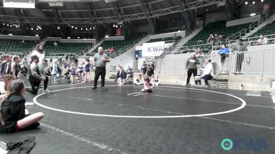 40 lbs Rr Rnd 3 - Maesa Brigge, SE Girls vs Charlie Hepler, Team Tulsa Girls