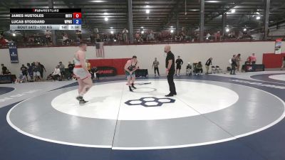 130 kg Semis - James Hustoles, NMU-National Training Center vs Lucas Stoddard, West Point Wrestling Club