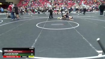 82 lbs Cons. Round 2 - Jackson Bulson, Wichita Wrestling Club vs Abel Rusk, South Central Punisher Wrestli