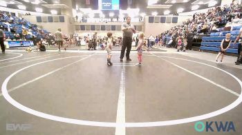 45 lbs Quarterfinal - Kennedi Vanbibber, Ponca City Wildcat Wrestling vs Dallas Cabe, Grover Rains Wrestling Club