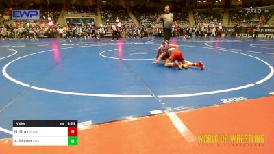 80 lbs Round Of 64 - Nolan Gray, North Desoto Wrestling Academy vs Aidyn Bryant, King Select