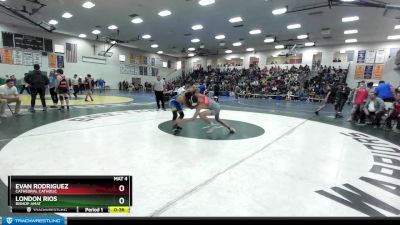 132 lbs Cons. Round 2 - Evan Rodriguez, Cathedral Catholic vs London Rios, Bishop Amat