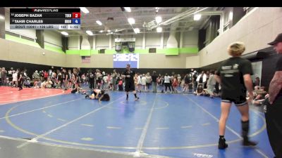 126 lbs Quarterfinal - Joseph Bazan, Teknique Wrestling vs Tahir Charles, Brookwood Bronco Wrestling Club