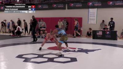 70 kg Champ. Round 4 - Hunter Hollingsworth, Oklahoma Regional Training Center vs Deon Pleasant, Dragon Wrestling Club
