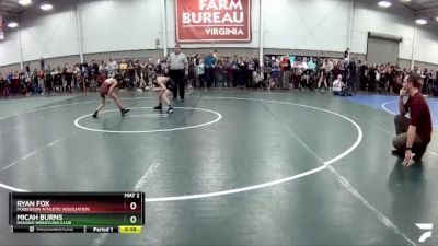 67 lbs Champ. Round 1 - Ryan Fox, Poquoson Athletic Association vs Micah Burns, Ranger Wrestling Club