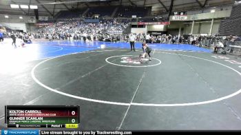 63 lbs Champ. Round 3 - Kolton Carroll, White River Hornets Wrestling Club vs Gunner Scanlan, Franklin Pierce Cardinal Wrestling Club