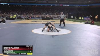 D4-157 lbs 7th Place Match - Drew Challender, St Louis HS vs Jax Lipnitz, St Ignace-LaSalle HS