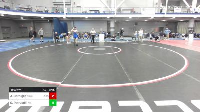 157 lbs Round Of 16 - Andrew Cerniglia, Naval Academy vs Giano Petrucelli, Air Force