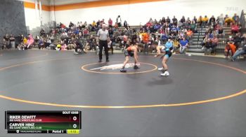 95 lbs 1st Place Match - Carver Hinz, Big Game Wrestling Club vs Riker Dewitt, Big Game Wrestling Club