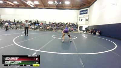 285 lbs Cons. Round 3 - Laith Gilmore, San Francisco State vs Eric Mittlestead, Cal State Bakersfield