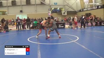 63 kg Round Of 16 - Dylan Gregerson, Utah Valley RTC vs Savion Haywood, Virginia Beach Regional Training Center