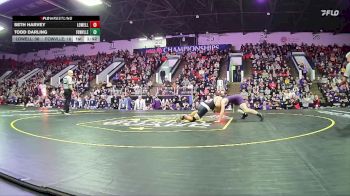 157 lbs Finals (8 Team) - Seth Harvey, Lowell HS vs Todd Darling, Fowlerville HS