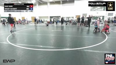 132 kg Rr Rnd 3 - Kaio Sims, Gold Rush Wrestling vs Brody Schmitt, MWC Wrestling Academy