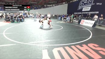 4A Boys 150 lbs 5th Place Match - Brayden Cooley, Seaside Boys vs Daxon Pennington, Crook County Boys