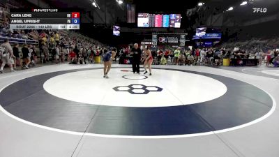 140 lbs Cons. Sub-rd Of 32 - Cara Leng, OH vs Angel Upright, PA