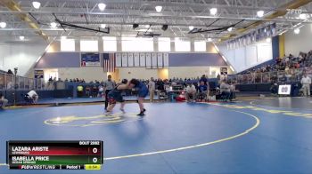 235 lbs Cons. Round 2 - Lazara Ariste, Lewisburg vs Isabella Price, Ocean Springs