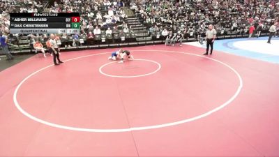 6A 120 lbs Quarterfinal - Asher Millward, Skyridge vs Dax Christensen, Bingham