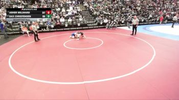 6A 120 lbs Quarterfinal - Asher Millward, Skyridge vs Dax Christensen, Bingham
