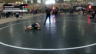 90 lbs Round 3 - Alexander Sparkman, Commanders WC vs Nolan Conley, Arlington Wrestling Club