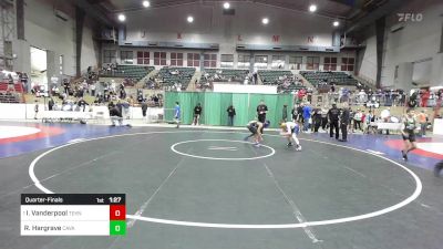 105 lbs Quarterfinal - Immanuel Vanderpool, Teknique Wrestling vs Redek Hargrave, Cavalier Wrestling Club