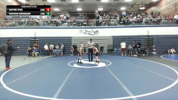 63 lbs Champ. Round 1 - Nathan Erdmann, 208 Badgers Wrestling Club vs Bayne Piva, Challis Blackheart Wrestling Club