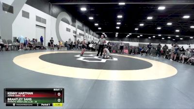 70 lbs Round 2 (8 Team) - Kenny Hartman, Junior Terps vs Brantley Sams, Patriots Wrestling Club