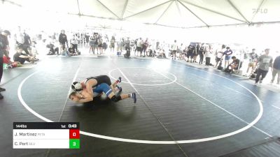 144 lbs Consi Of 16 #2 - Jayden Martinez, Petaluma WC vs Cash Port, Silverback WC