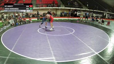 132 lbs 5th Place Match - Jet Abbott, Utah vs Aidan Hernandez, Nevada