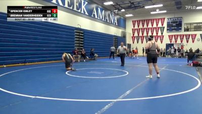 JV-40 lbs Round 2 - Brennan Vanderheiden, Vinton-Shellsburg vs Spencer Emley, Independence