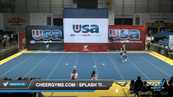 Cheergyms.com - Splash Time [2021 L1 Tiny - Novice - Restrictions - D2 Day 1] 2021 USA Reach the Beach Spirit Competition