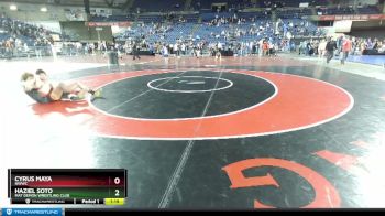 120 lbs Semifinal - Haziel Soto, Mat Demon Wrestling Club vs Cyrus Maya, NWWC