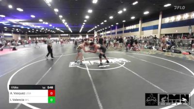 175 lbs Consi Of 16 #2 - Anthony Vasquez, Legacy WC vs Isaac Valencia, Rifle Wrestling