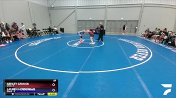 127 lbs Placement Matches (8 Team) - Ashley Cannon, Utah vs Lauren Henderhan, Idaho