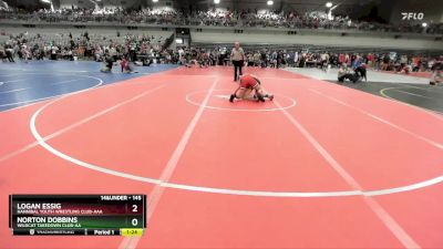 145 lbs Champ. Round 1 - Norton Dobbins, Wildcat Takedown Club-AA  vs Logan Essig, Hannibal Youth Wrestling Club-AAA