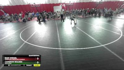 67 lbs Quarterfinal - Bain Wiegel, Sarbacker Wrestling Academy vs Cameron Bolden, Wisconsin