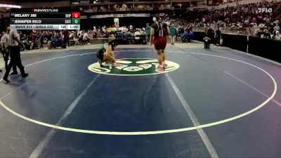 Girls 235 lbs Cons. Semi - Jennifer Rico, Santa Teresa vs Melany Jim, Shiprock