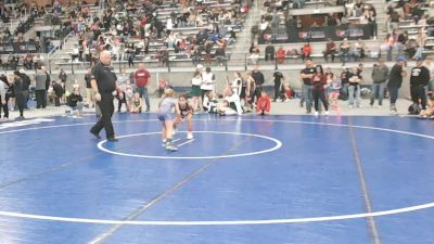 62 lbs Cons. Semis - Stevie Schmidt, Lewiston Wrestling Club vs Samaya Garza, Moses Lake Wrestling Club