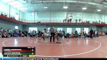 106 lbs Champ. Round 2 - Lincoln Hinchman, Contender Wrestling Academy vs Caiden Underwood, Indianapolis