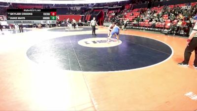 1A 175 lbs Cons. Round 2 - Skylier Crooks, Fulton (H.S.) vs Duke Mays, Johnsburg