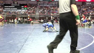 1A-126 lbs Quarterfinal - Ryan Bahnson, West Lyon vs Dawson Jacobsen, Central Springs