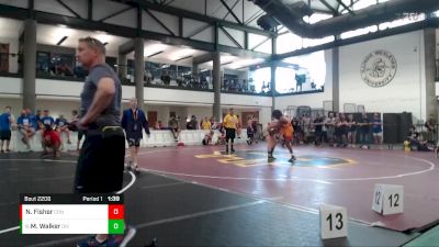 112-118 lbs Quarterfinal - Maximus Walker, Tecumseh Wrestling Club vs Nathan Fisher, Cahokia