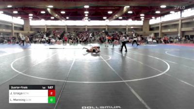 157 lbs Quarterfinal - Jayden Iznaga, Bergen Catholic vs Liam Manning, Glen Rock