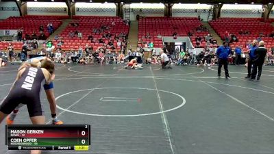 100 lbs Round 1 (4 Team) - Coen Opfer, Neighborhood vs Mason Gerken, NMWA