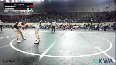 110 lbs Round Of 32 - Kawehi White, Henryetta Knights Wrestling Club vs Gabby Kirk, Team Guthrie Wrestling