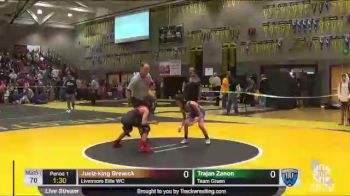 70 lbs 7th Place Match - Juelz-king Brewick, Livermore Elite WC vs Trajan Zanon, Team Green